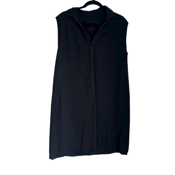 Frank & Eileen Mini Lily Popover Henley Tank Dress Sleeveless Black Size L NWOT - Picture 6 of 10